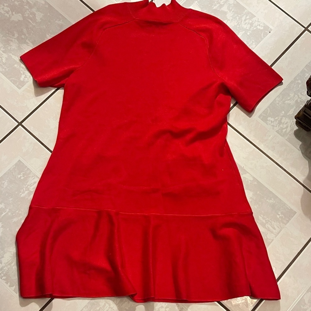 Chic Scarlet Mini Dress - Picture 9 of 10